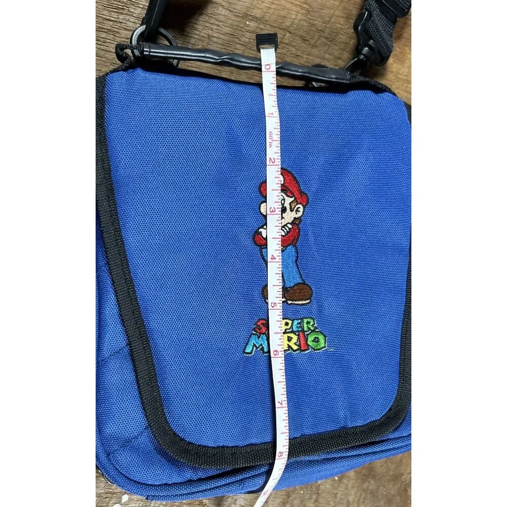Nintendo DS Vintage Travel Case - Bright blue Mario embroidered - So cool!